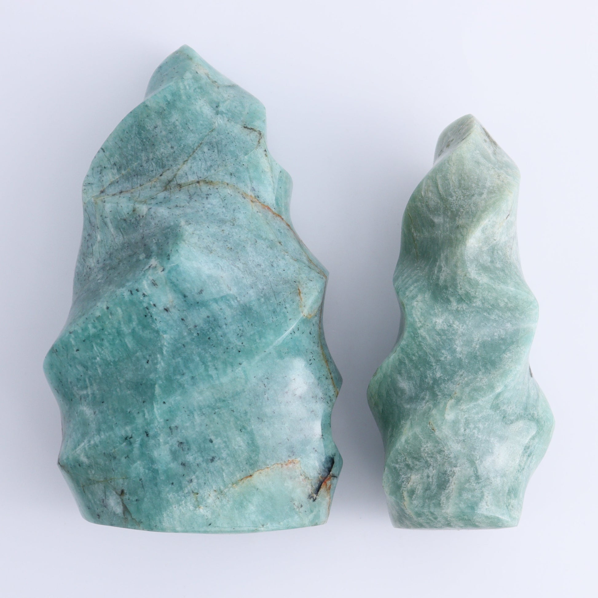 Amazonite Flames Set of 5 - Expert Wholesale and Supplier of Wholesale Crystals & Bulk Gemstones, ["Amazonite","close_30","flames","Madagascar"]