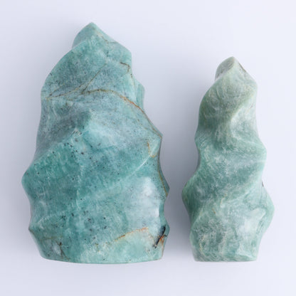 Amazonite Flames Set of 5 - Expert Wholesale and Supplier of Wholesale Crystals & Bulk Gemstones, ["Amazonite","close_30","flames","Madagascar"]
