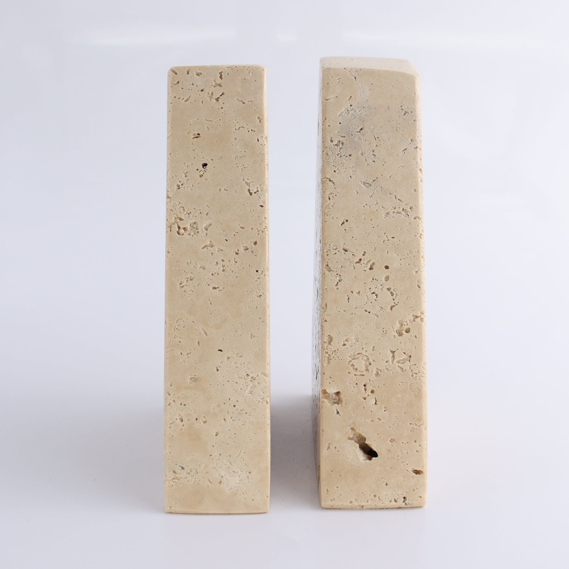 One Pair of Travertine Bookends - Expert Wholesale and Supplier of Wholesale Crystals & Bulk Gemstones, ["Bookends","Catalog Onyx","Mexico","Travertine"]