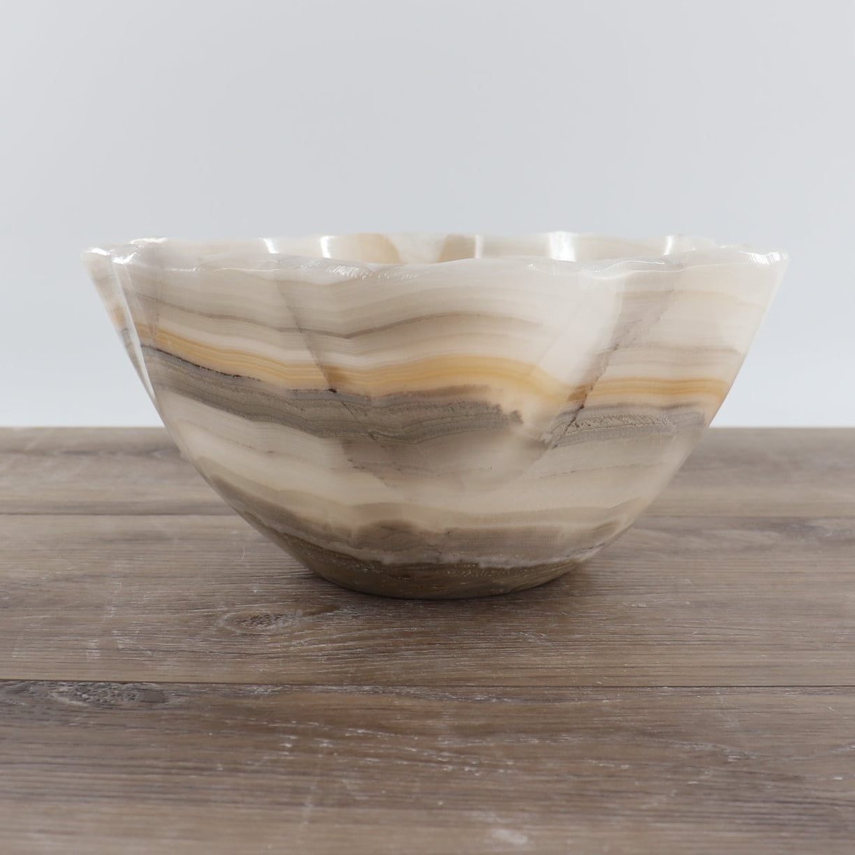 Mexican Onyx/Calcite Bowl 12"