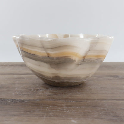 Mexican Onyx/Calcite Bowl 12"