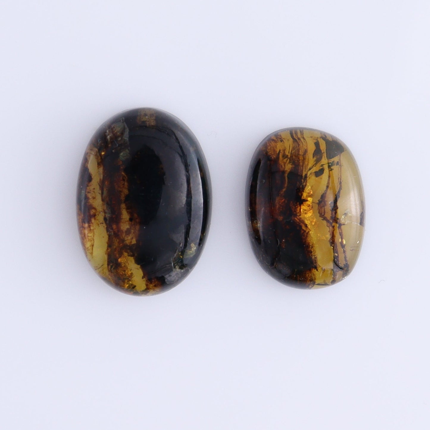 Chiapas Mexico Amber Cabs Set of 8 - Expert Wholesale and Supplier of Wholesale Crystals & Bulk Gemstones, ["Amber","Cabs","Chiapas Amber","Mexico"]