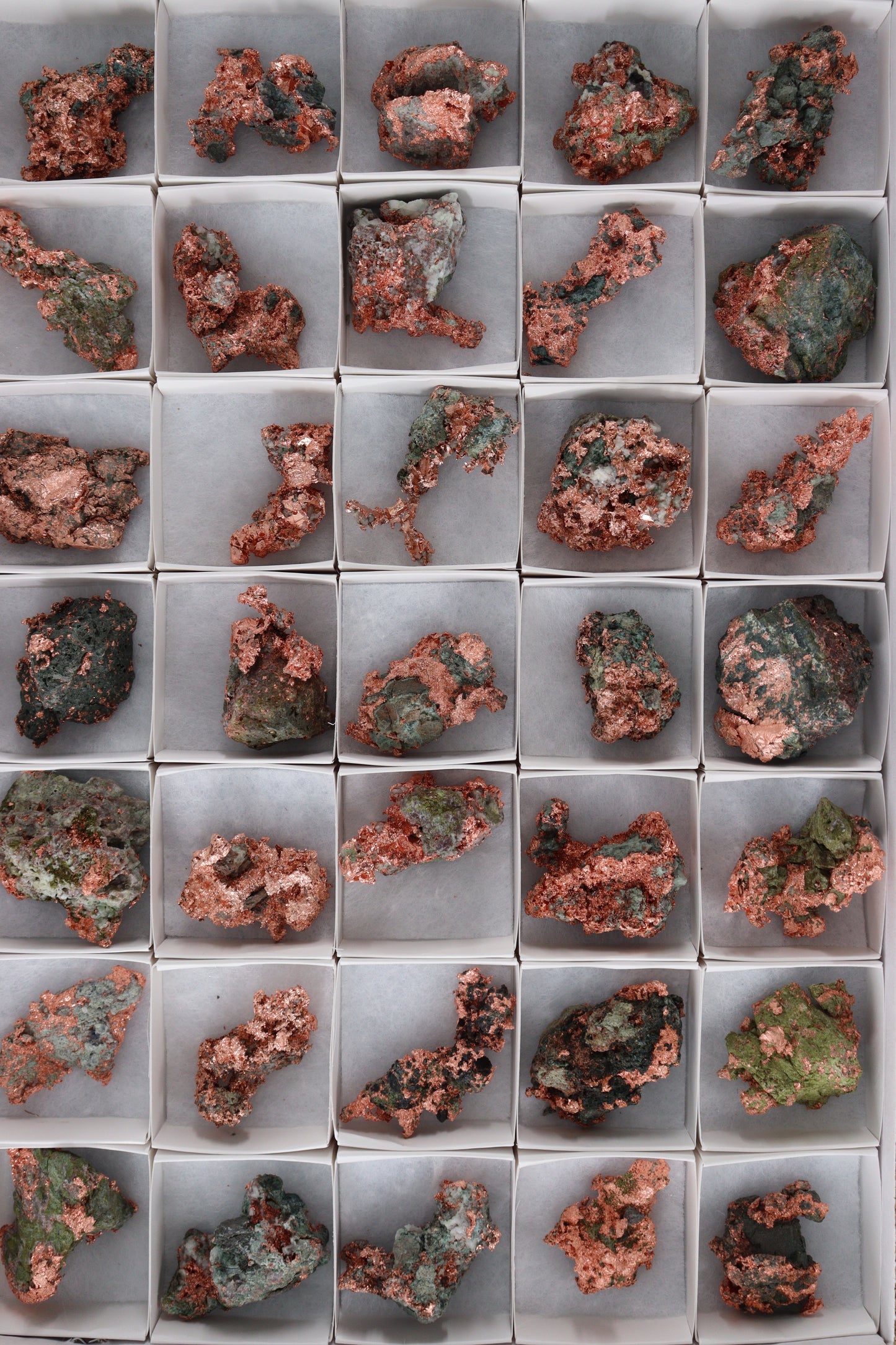 Native Copper 35pc Flat from Michigan - Expert Supplier of Wholesale Crystals & Bulk Gemstones