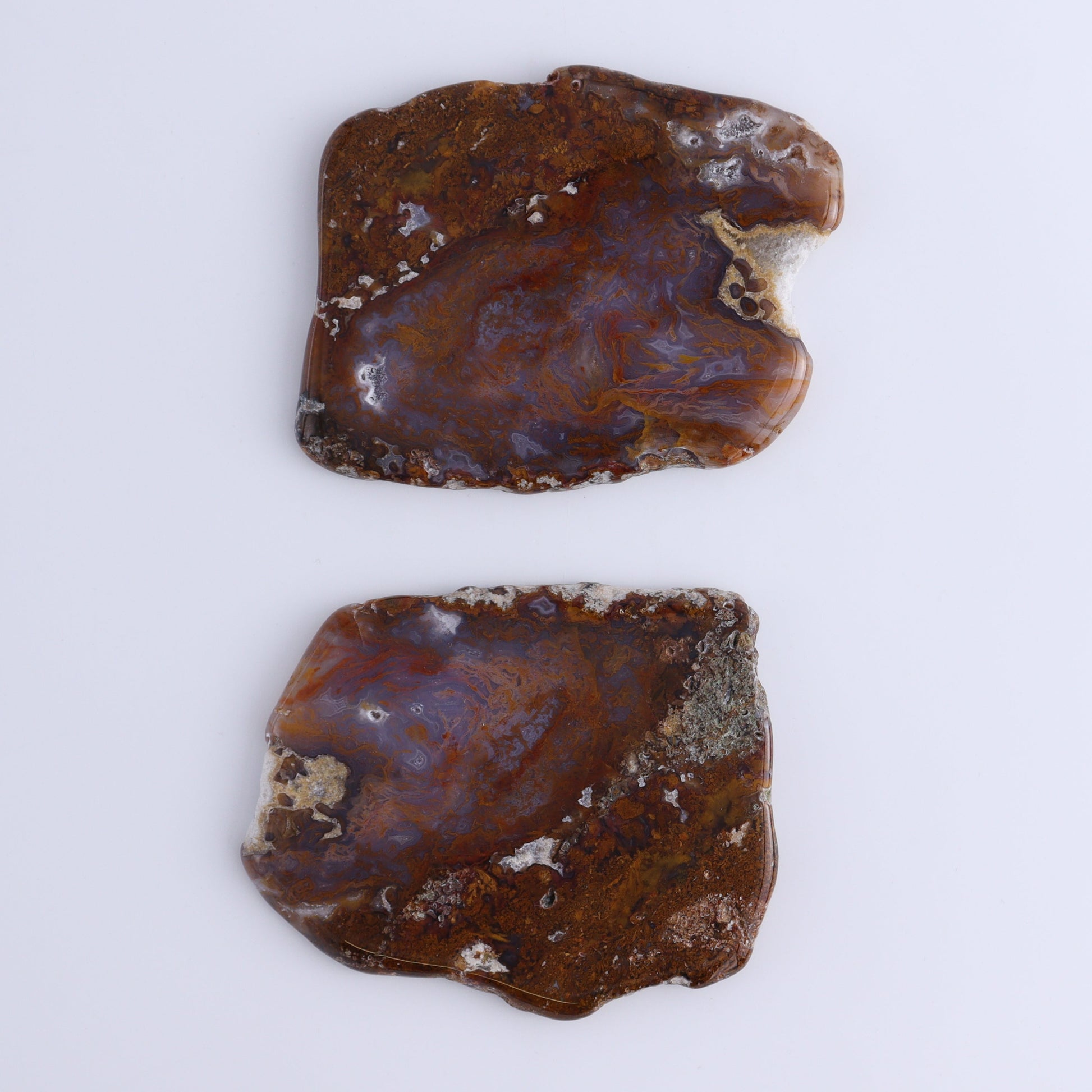 Agate Slices Set of 2 - Expert Wholesale and Supplier of Wholesale Crystals & Bulk Gemstones, ["Agate","Slices and Slabs"]