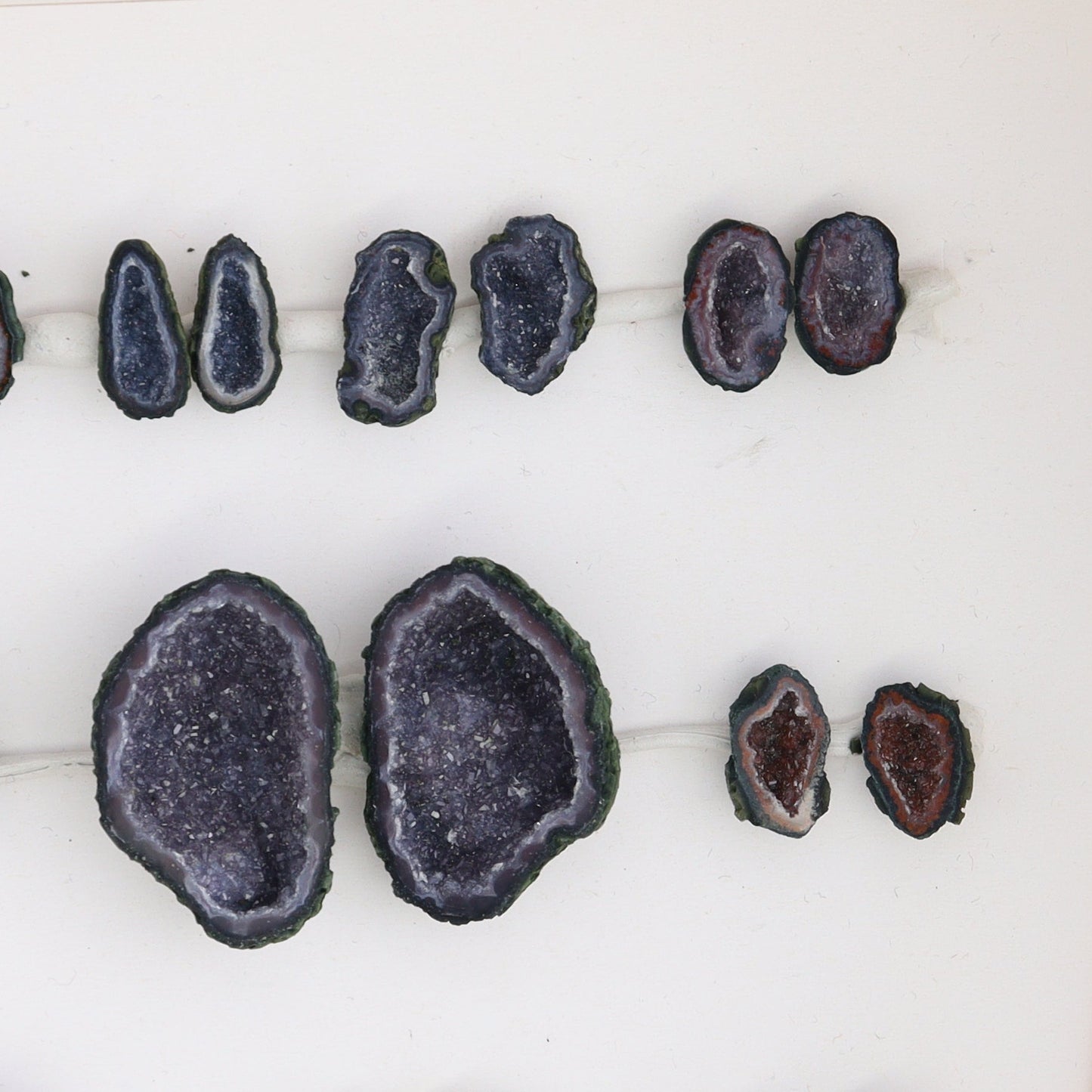 Tabasco Geodes 10 Pairs - Expert Wholesale and Supplier of Wholesale Crystals & Bulk Gemstones, ["Geodes","Tabasco Geode"]