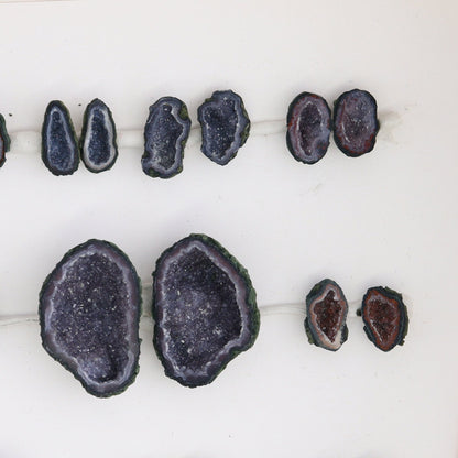 Tabasco Geodes 10 Pairs - Expert Wholesale and Supplier of Wholesale Crystals & Bulk Gemstones, ["Geodes","Tabasco Geode"]