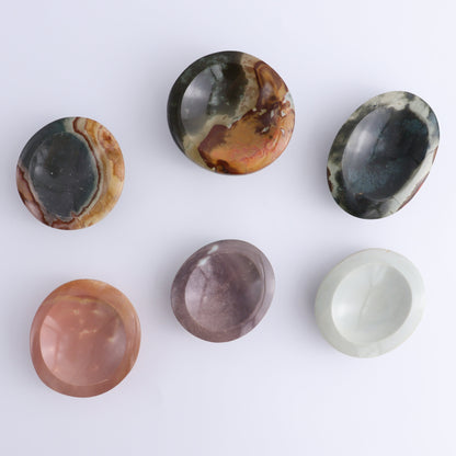 Polychrome Jasper Little Bowls Set of 14 - Expert Wholesale and Supplier of Wholesale Crystals & Bulk Gemstones, ["Bowls","jasper","Madagascar","Polychrome Jasper"]