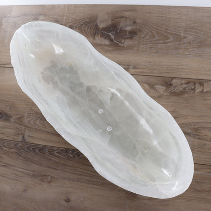 Mexican Onyx/Calcite Canoe Bowl - Expert Wholesale and Supplier of Wholesale Crystals & Bulk Gemstones, ["Bowls","Calcite","canoe","Mexico","onyx"]