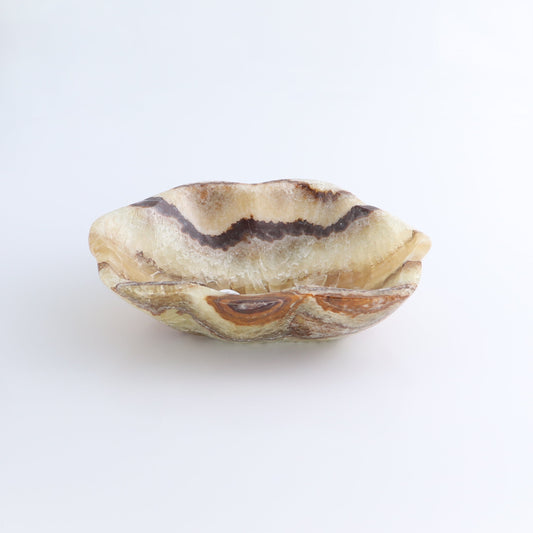 One Small Bowl Mexican Onyx/Calcite Mix Amber