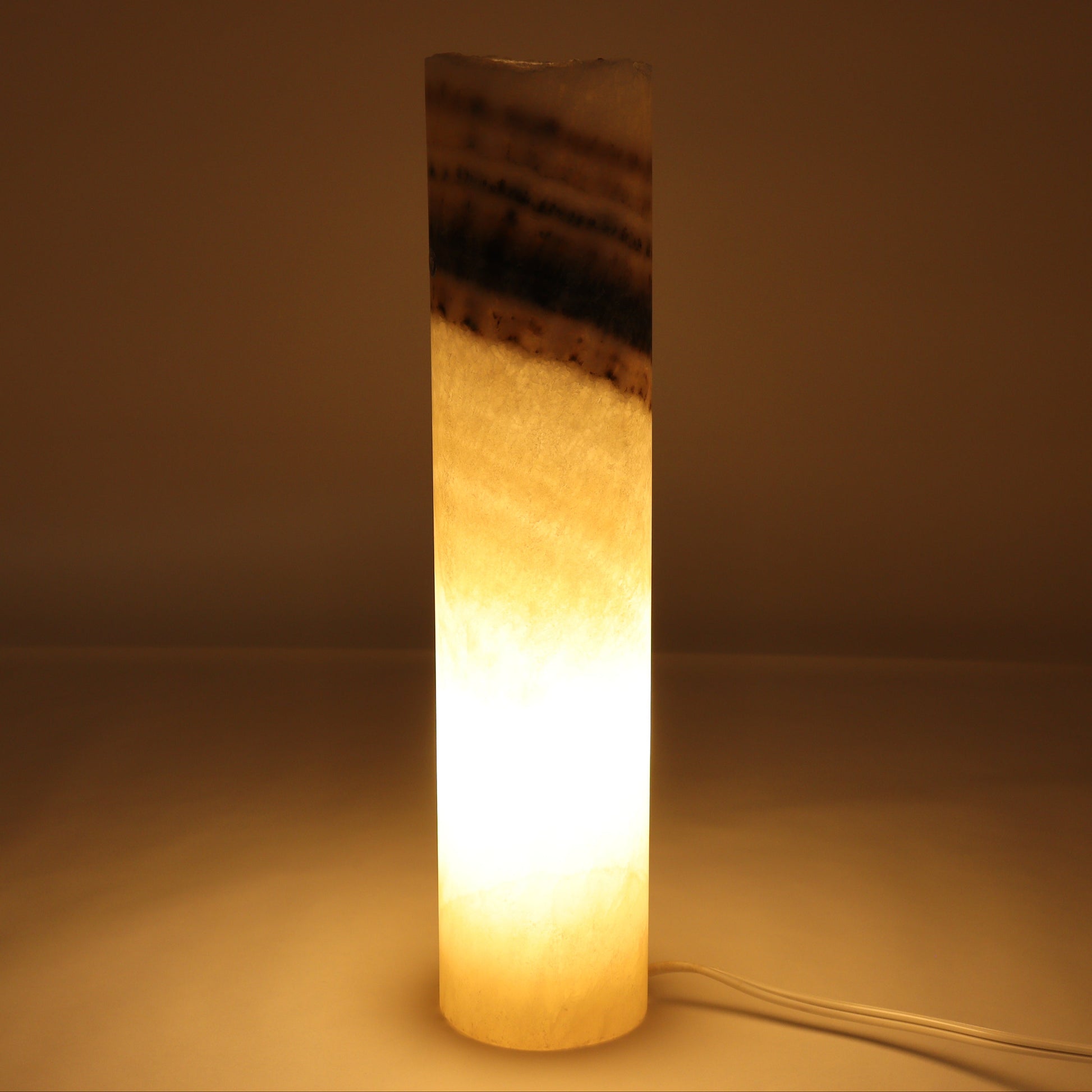 One White with Banding Onyx Lamp Blind - Expert Wholesale and Supplier of Wholesale Crystals & Bulk Gemstones, ["Lamps","Mexico","onyx"]