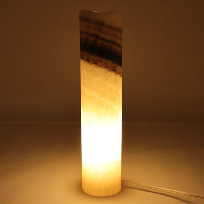 One White with Banding Onyx Lamp Blind - Expert Wholesale and Supplier of Wholesale Crystals & Bulk Gemstones, ["Lamps","Mexico","onyx"]