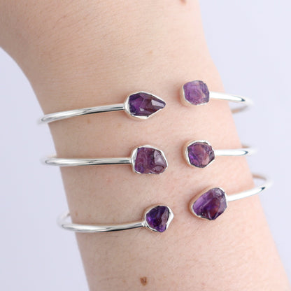 One Amethyst Sterling Silver Bracelet - Expert Wholesale and Supplier of Wholesale Crystals & Bulk Gemstones, ["Amethyst","Bracelet","bracelets"]