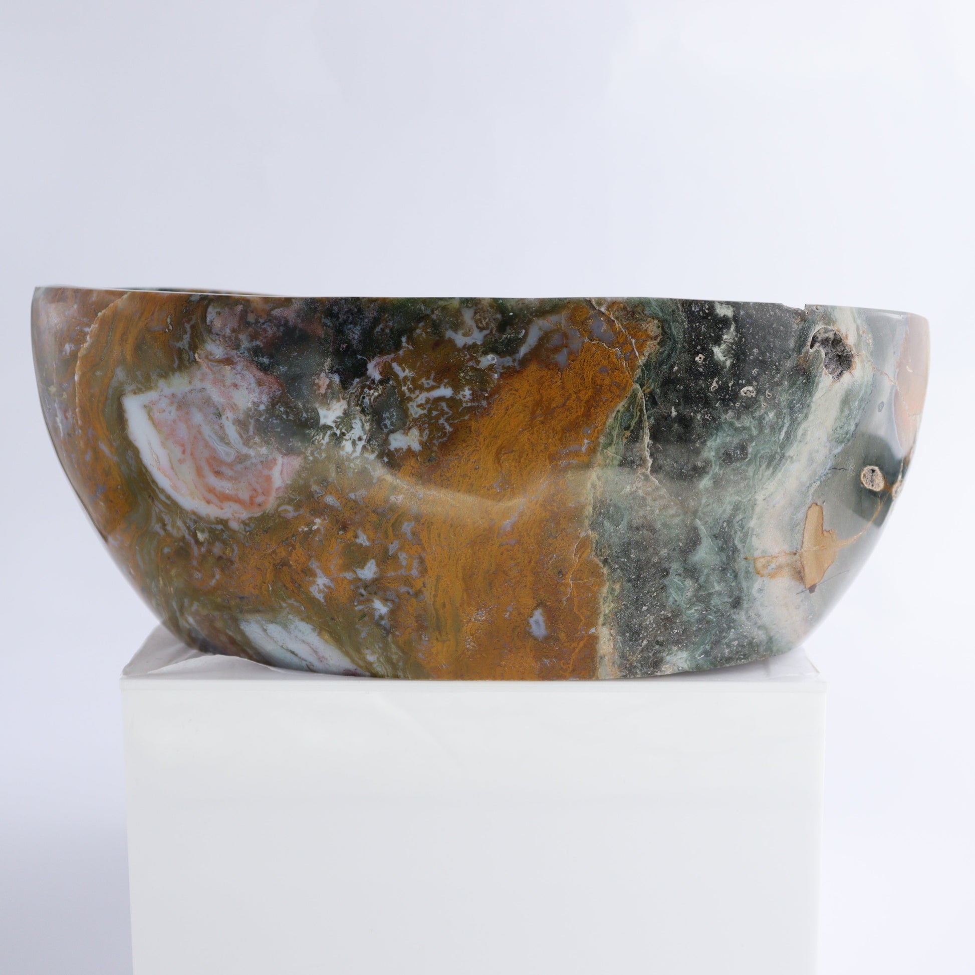 Ocean Jasper Bowl - Expert Wholesale and Supplier of Wholesale Crystals & Bulk Gemstones, ["Bowls","Ocean Jasper"]