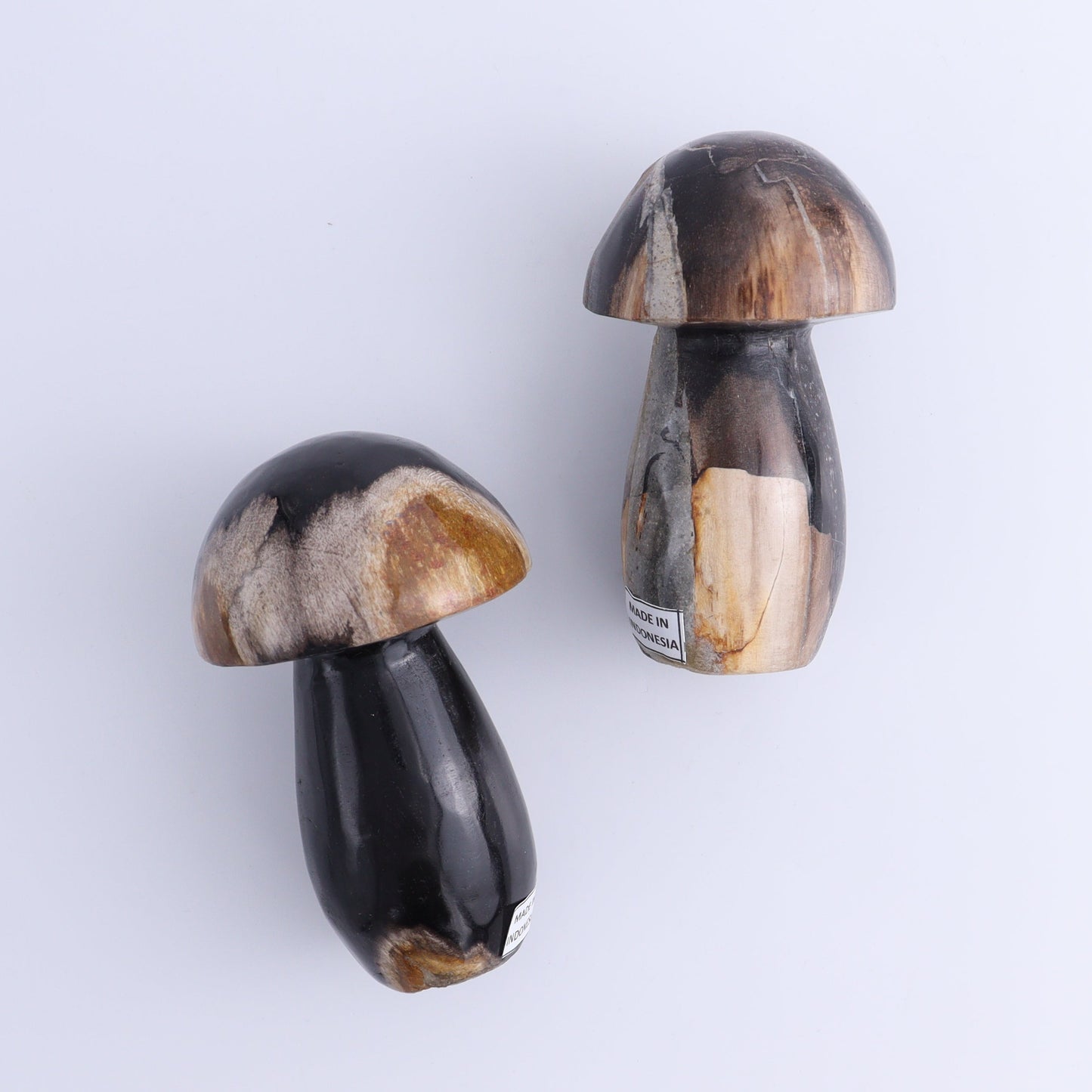 Petrified Wood Mushrooms Set of 4 - Expert Wholesale and Supplier of Wholesale Crystals & Bulk Gemstones, ["Indonesia","Mushrooms","Petrified Wood"]