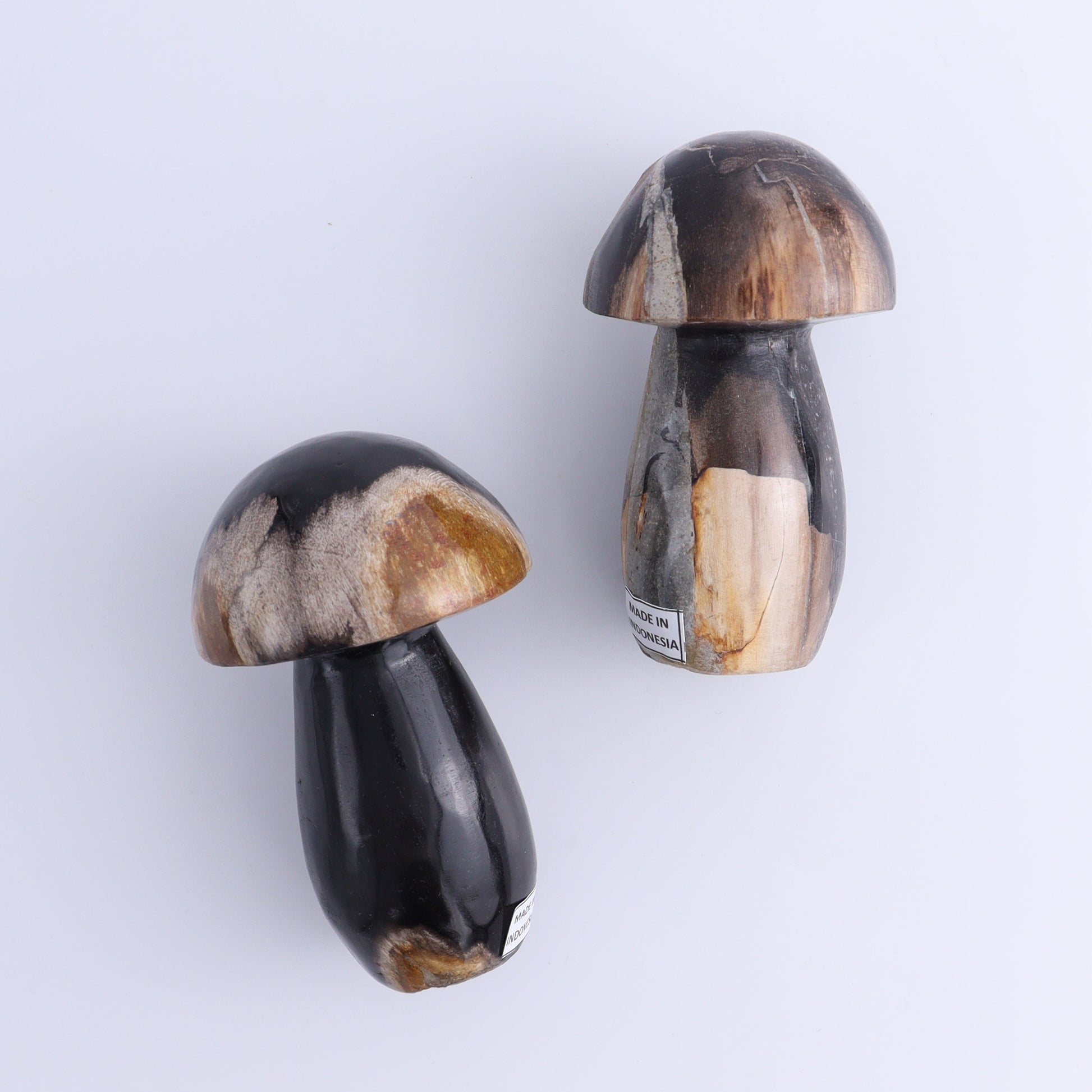Petrified Wood Mushrooms Set of 4 - Expert Wholesale and Supplier of Wholesale Crystals & Bulk Gemstones, ["Indonesia","Mushrooms","Petrified Wood"]