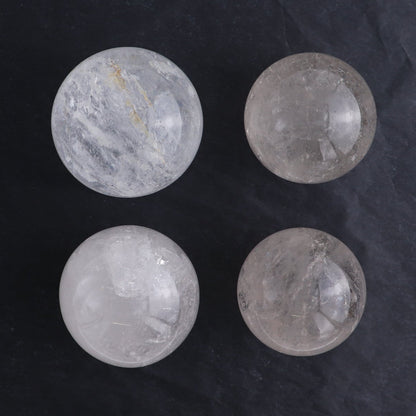 Quartz Spheres Set of 4 | Mi Esperanza Minerals | Supplier of Crystals and Onyx