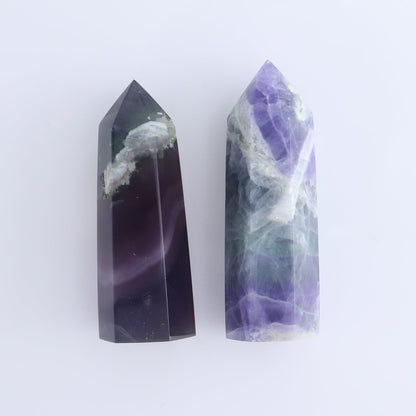 Lavender Fluorite Towers Set of 10