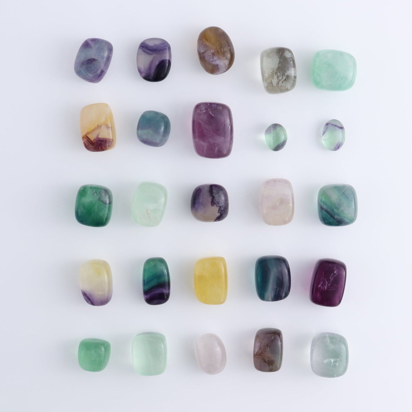 Small Fluorite Tumbles 1 kg Set