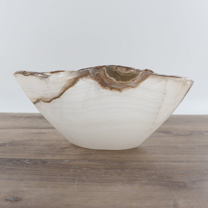 Mexican Onyx/Calcite Bowl 12"
