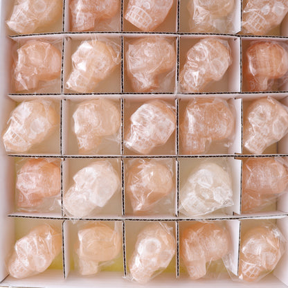 Selenite Skulls Set of 35 - Expert Wholesale and Supplier of Wholesale Crystals & Bulk Gemstones, ["Morocco","selenite","Skulls"]