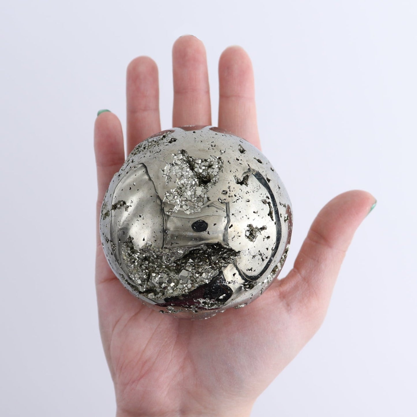 Pyrite Spheres Set of 2