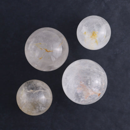 Clear Quartz Spheres Set of 9 - Expert Wholesale and Supplier of Wholesale Crystals & Bulk Gemstones, ["Clear Quartz","Quartz","Spheres"]
