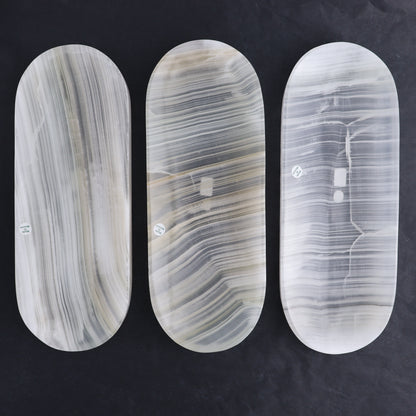 White Onyx Oval Dish - Expert Wholesale and Supplier of Wholesale Crystals & Bulk Gemstones, ["Decorative Dish","Mexico","onyx","Oval Dish"]