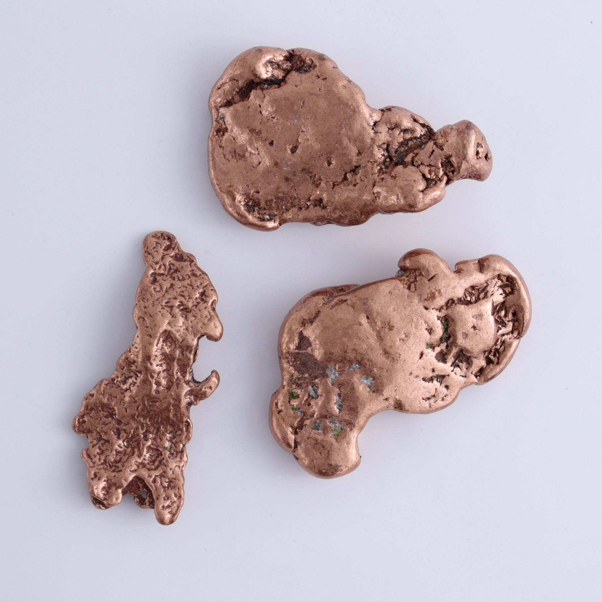Copper Nuggets Flat of 12 - Expert Wholesale and Supplier of Wholesale Crystals & Bulk Gemstones, ["copper","Copper Nuggets","Freeforms","United States"]