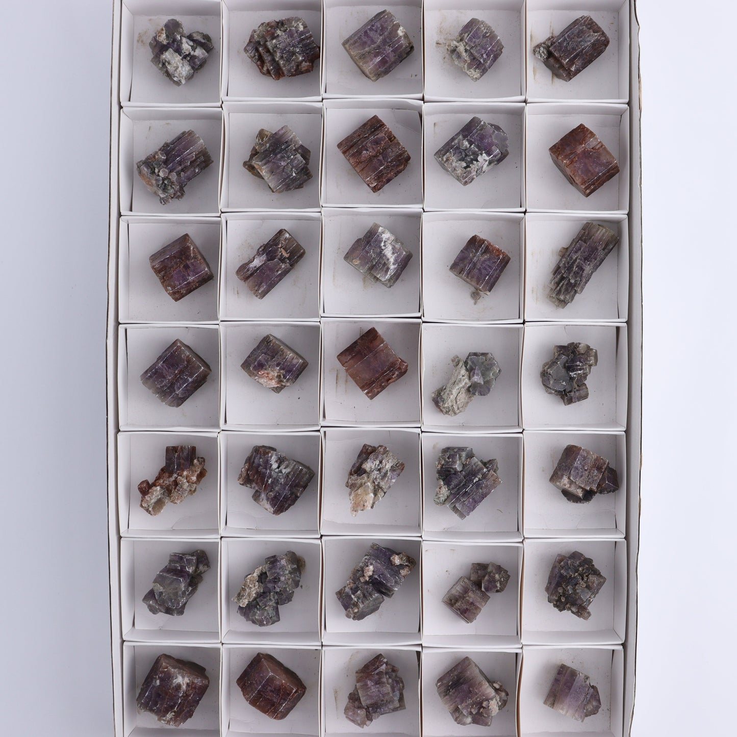 Purple Aragonite Set of 35 - Expert Wholesale and Supplier of Wholesale Crystals & Bulk Gemstones, ["aragonite","Purple Aragonite","Spain"]