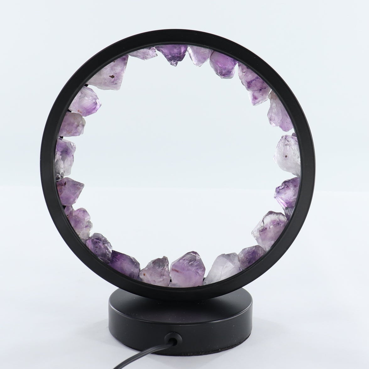 One Amethyst Round Lamp