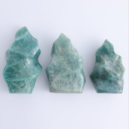 Amazonite Flames Set of 5 - Expert Wholesale and Supplier of Wholesale Crystals & Bulk Gemstones, ["Amazonite","close_30","flames","Madagascar"]