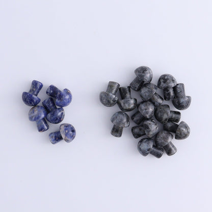 80 pcs Mini Mushrooms Obsidian, Carnelian, Sodalite & Larvikite - Expert Wholesale and Supplier of Wholesale Crystals & Bulk Gemstones, ["Black Obsidian","carnelian","larvikite","Mushrooms","Obsidian","Sodalite"]