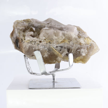 Rutiled Quartz Cluster with Stand - Expert Wholesale and Supplier of Wholesale Crystals & Bulk Gemstones, ["cluster","Clusters","Quartz","Rutiled Quartz"]