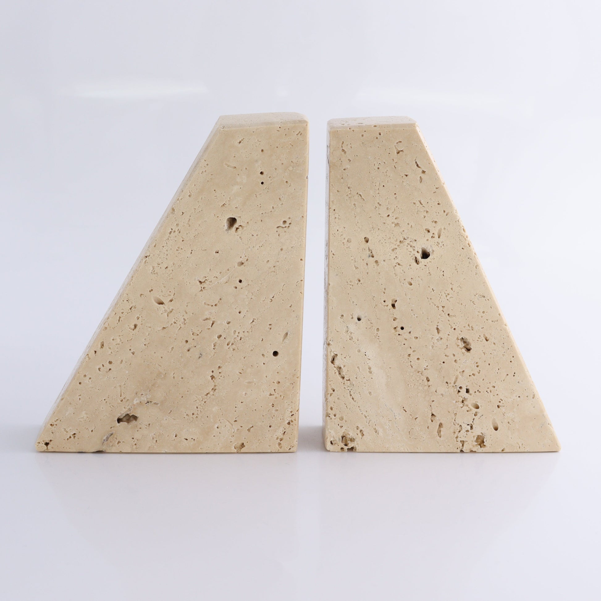 One Pair of Travertine Bookends - Expert Wholesale and Supplier of Wholesale Crystals & Bulk Gemstones, ["Bookends","Catalog Onyx","Mexico","Travertine"]