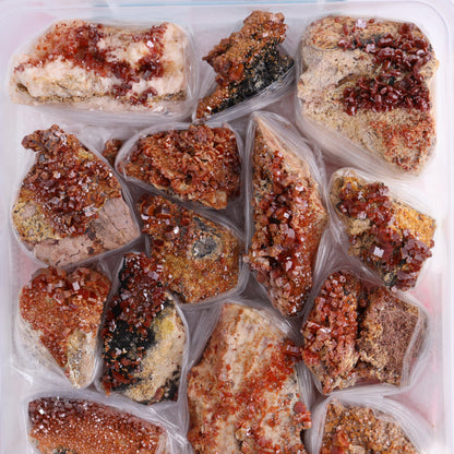 Vanadinite on Barite Flat from Morocco - Expert Wholesale and Supplier of Wholesale Crystals & Bulk Gemstones, ["Barite","Flats","Morocco","Vanadinite","Vanadinite Barite"]