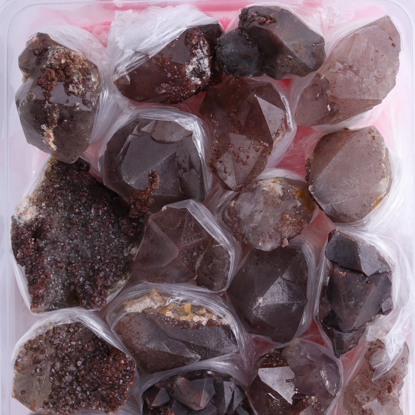 Quartz Hematite Inclusions Flat from Morocco - Expert Wholesale and Supplier of Wholesale Crystals & Bulk Gemstones, ["Flats","Hematite","Morocco","Quartz","Quartz Hematite"]
