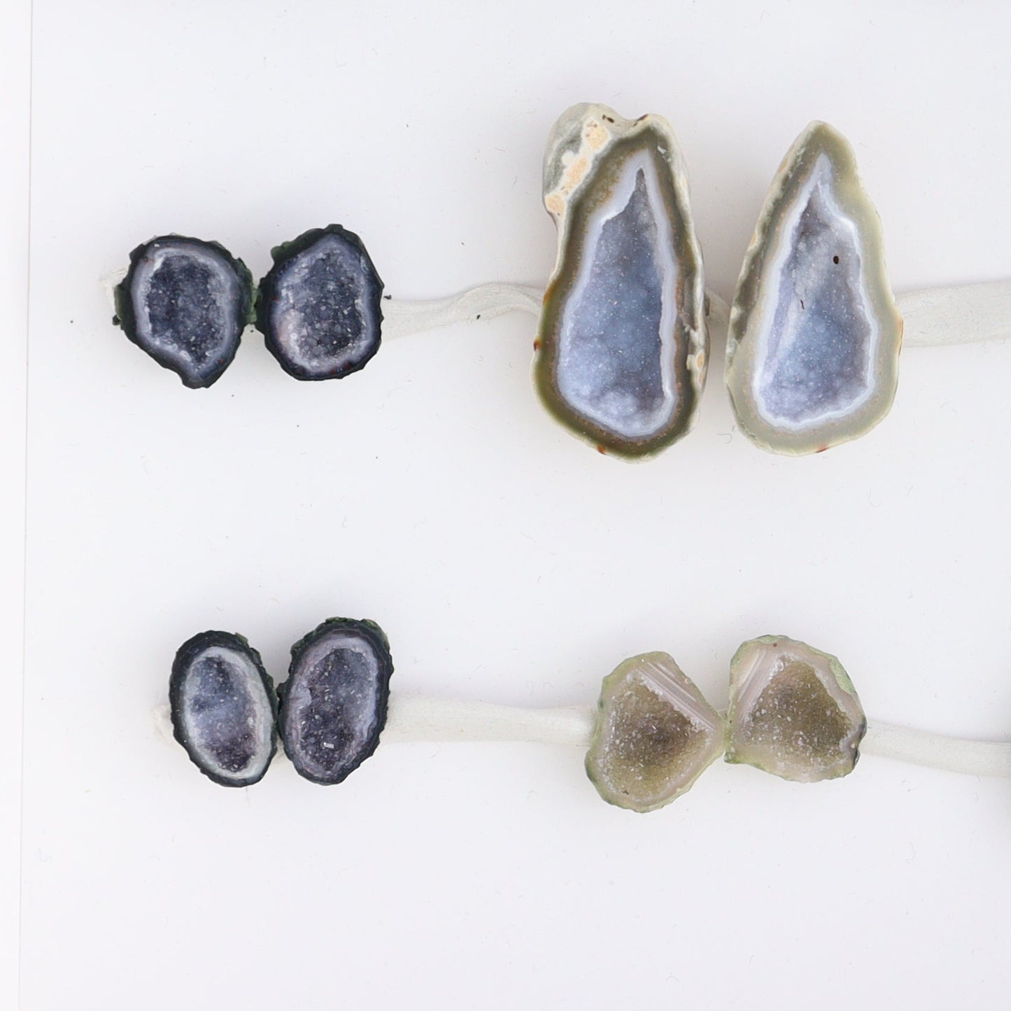 Tabasco Geodes 10 Pairs - Expert Wholesale and Supplier of Wholesale Crystals & Bulk Gemstones, ["Geodes","Tabasco Geode"]