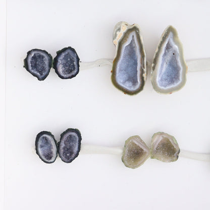 Tabasco Geodes 10 Pairs - Expert Wholesale and Supplier of Wholesale Crystals & Bulk Gemstones, ["Geodes","Tabasco Geode"]