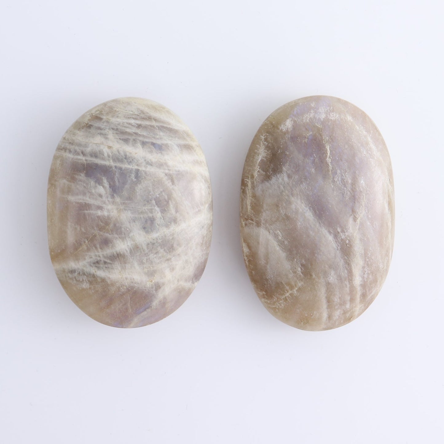 Moonstone Palm Stones Set of 7