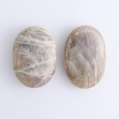 Moonstone Palm Stones Set of 7