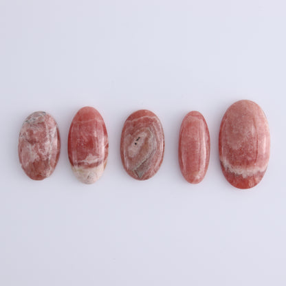 Rhodochrosite Oval Cabs Set of 8 - Expert Wholesale and Supplier of Wholesale Crystals & Bulk Gemstones, ["Argentina","Cabs","Oval","Rhodochrosite"]