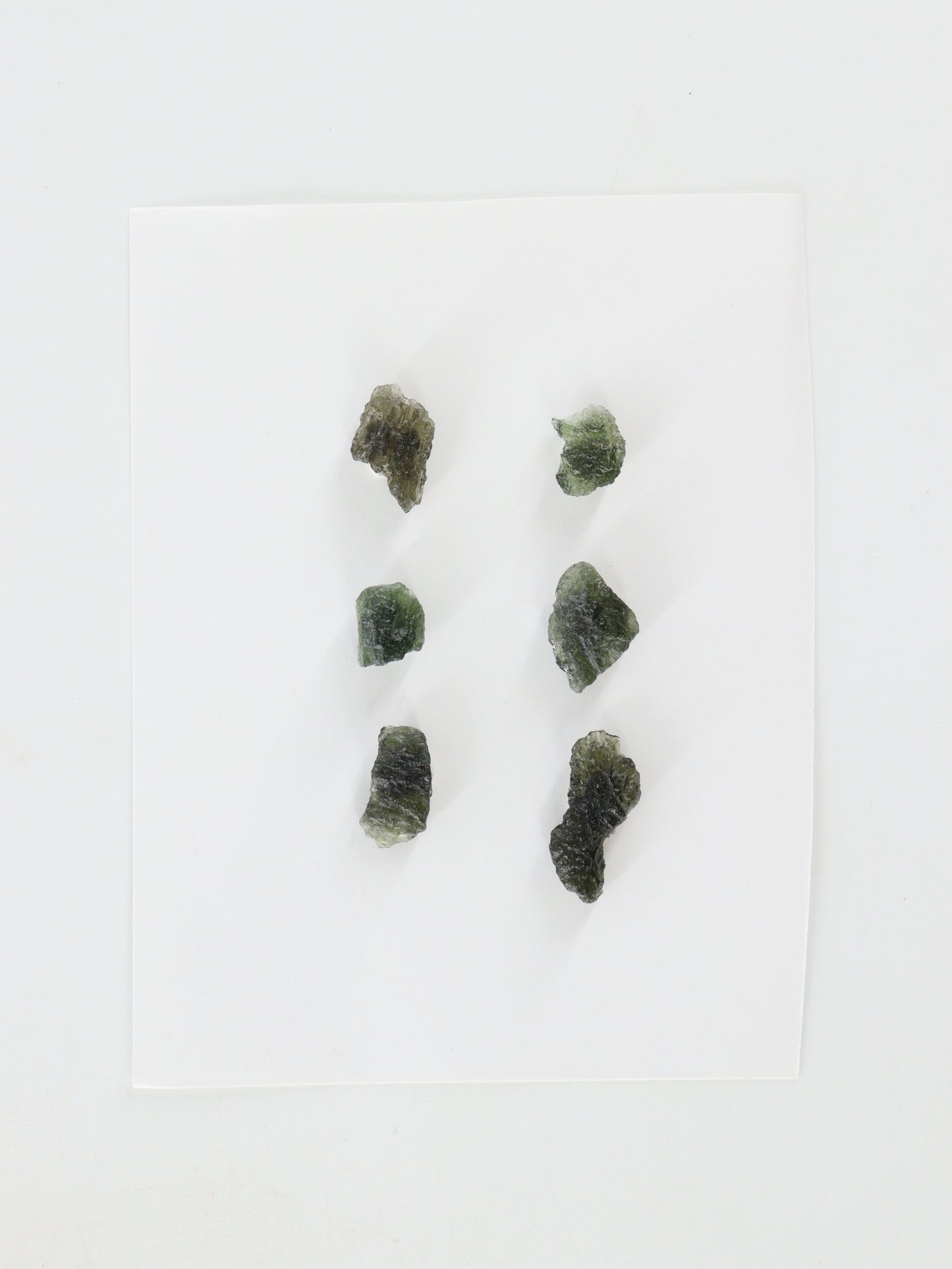 Rough Moldavite Set of 6 - Expert Supplier of Wholesale Crystals & Bulk Gemstones