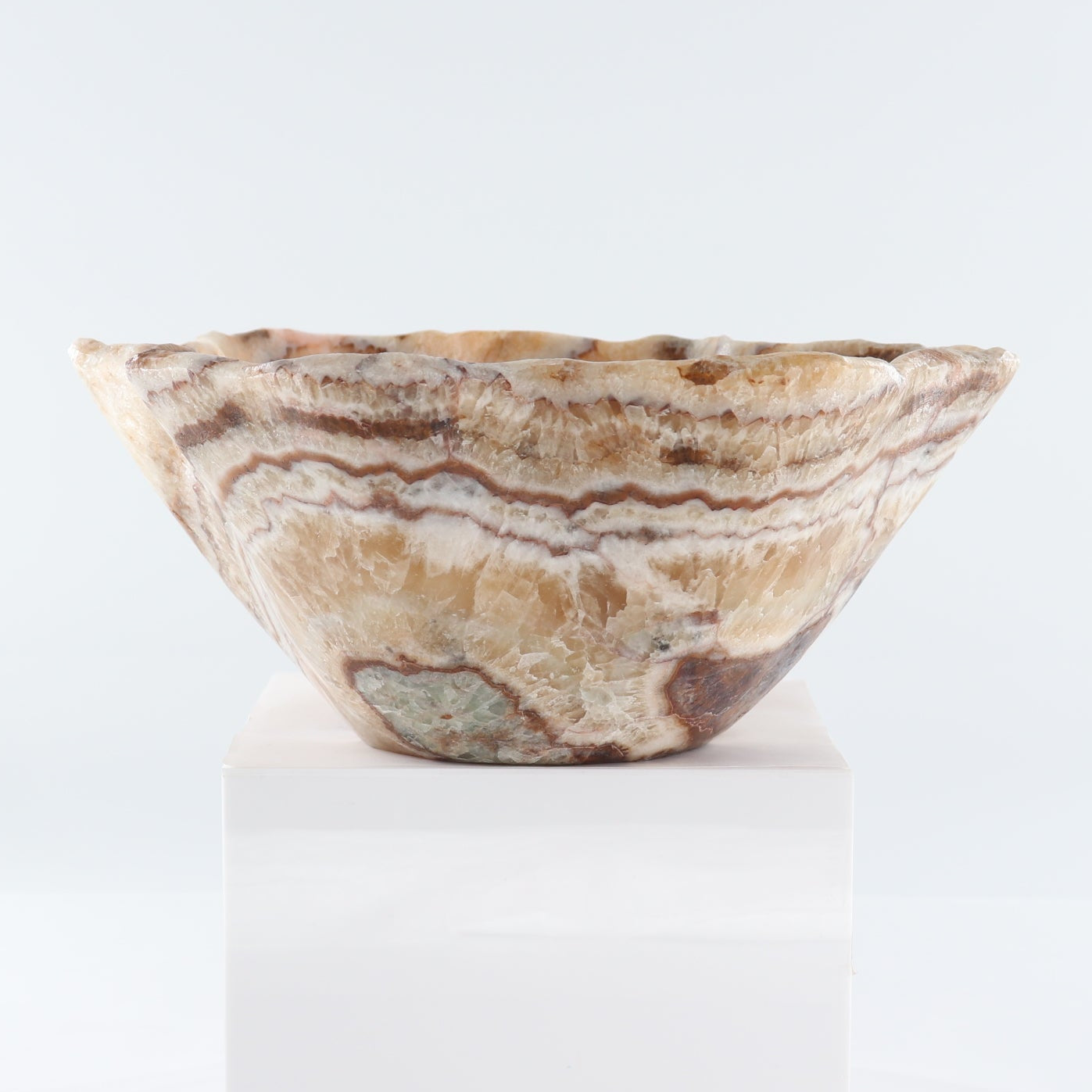 Mexican Onyx/Calcite Bowl 16"