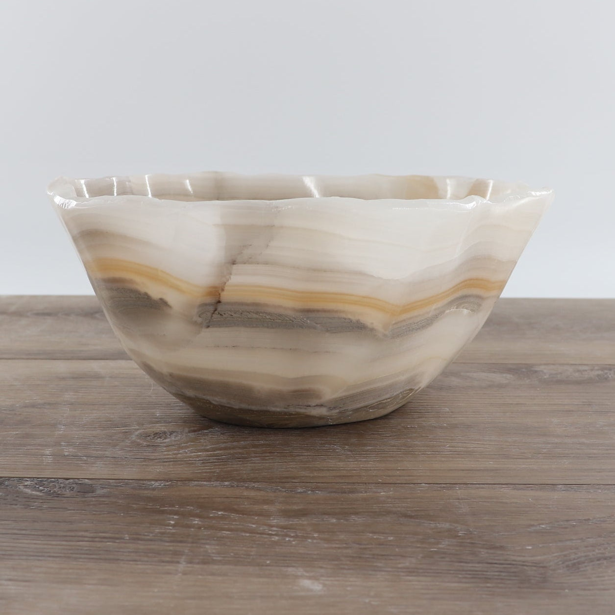 Mexican Onyx/Calcite Bowl 12"