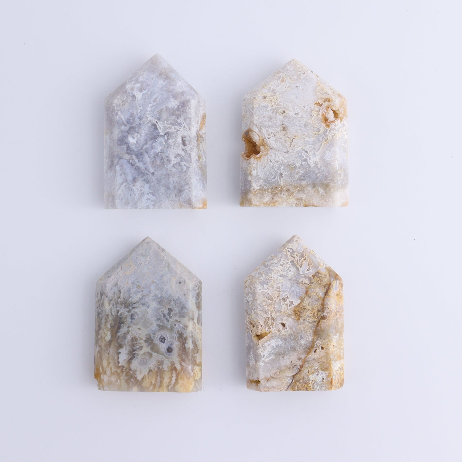 Agate Flames, Towers, Clouds and Spheres Set of 12 - Expert Wholesale and Supplier of Wholesale Crystals & Bulk Gemstones, ["Agate","Clouds","flames","Spheres","Towers"]