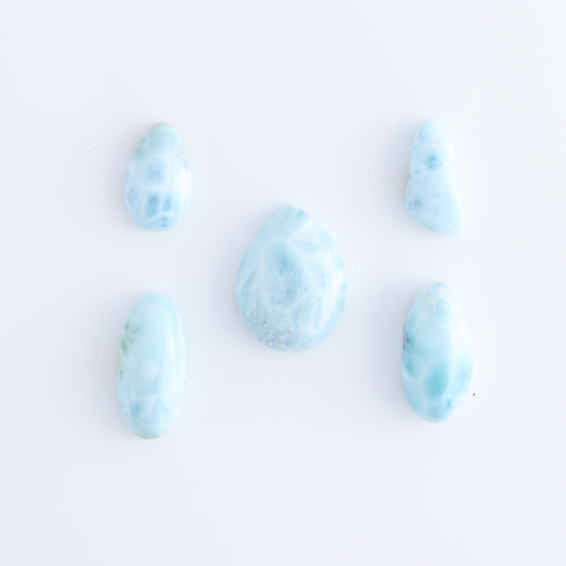 Larmiar Cabs Set of 10 - Expert Wholesale and Supplier of Wholesale Crystals & Bulk Gemstones, ["Cabs","Freeform","Freeforms","Larimar"]