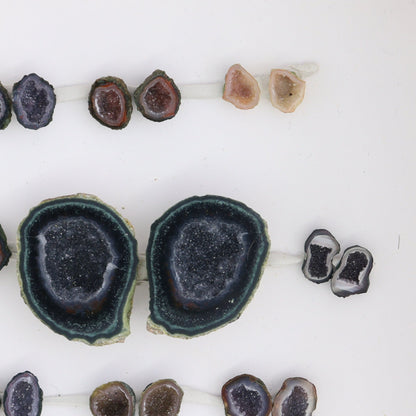 Tabasco Geodes 9 Pairs - Expert Wholesale and Supplier of Wholesale Crystals & Bulk Gemstones, ["Geodes","Tabasco Geode"]