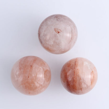 Fire Quartz Spheres Set of 5