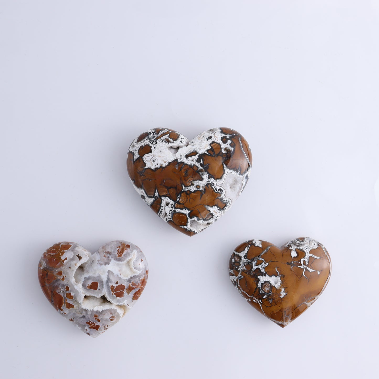 Brecciated Jasper Set of 6 - Expert Wholesale and Supplier of Wholesale Crystals & Bulk Gemstones, ["Brecciated Jasper","close_30","Hearts","Indonesia"]