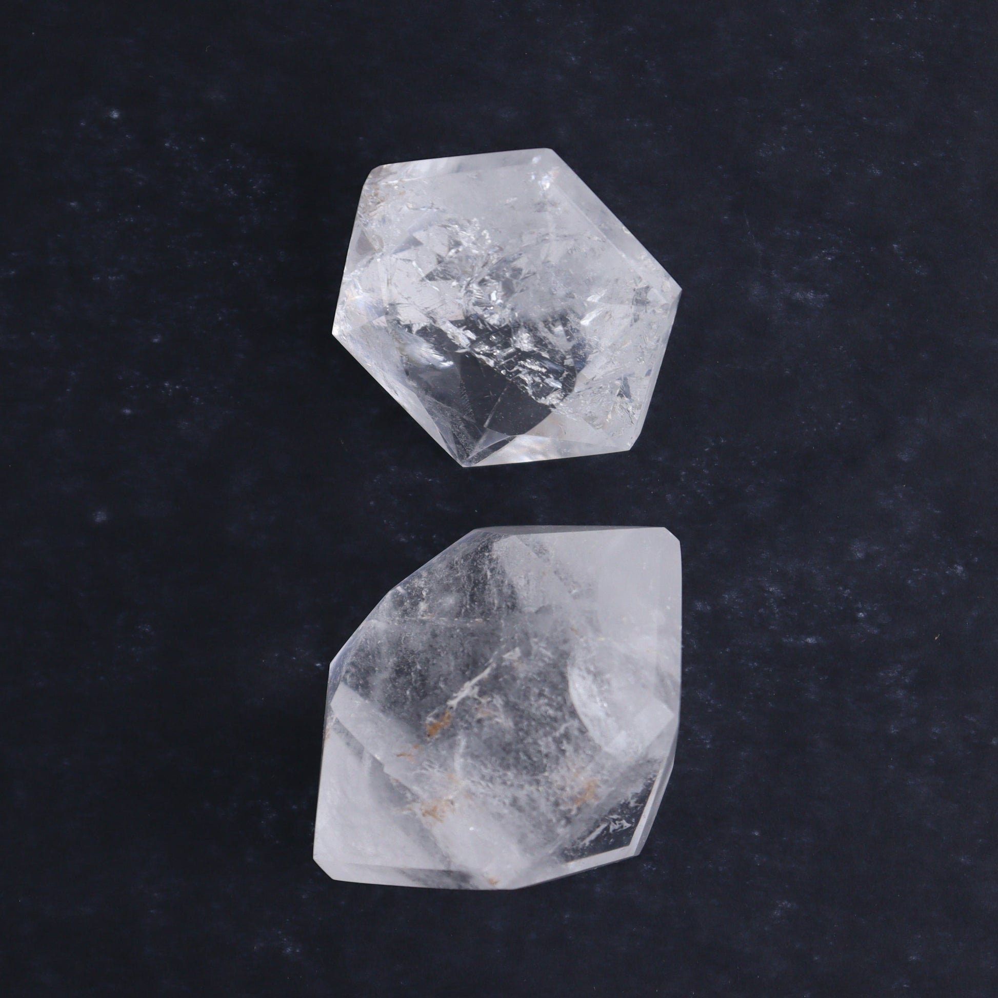 Imperfect Clear Quartz Face Polished Set of 5 - Expert Wholesale and Supplier of Wholesale Crystals & Bulk Gemstones, ["Brazil","Clear Quartz","Diamond","Face Polished","Quartz"]